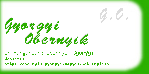 gyorgyi obernyik business card